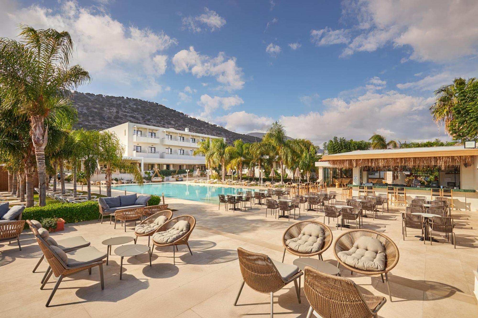 Kyknos Beach Hotel & Bungalows Malia Exterior foto